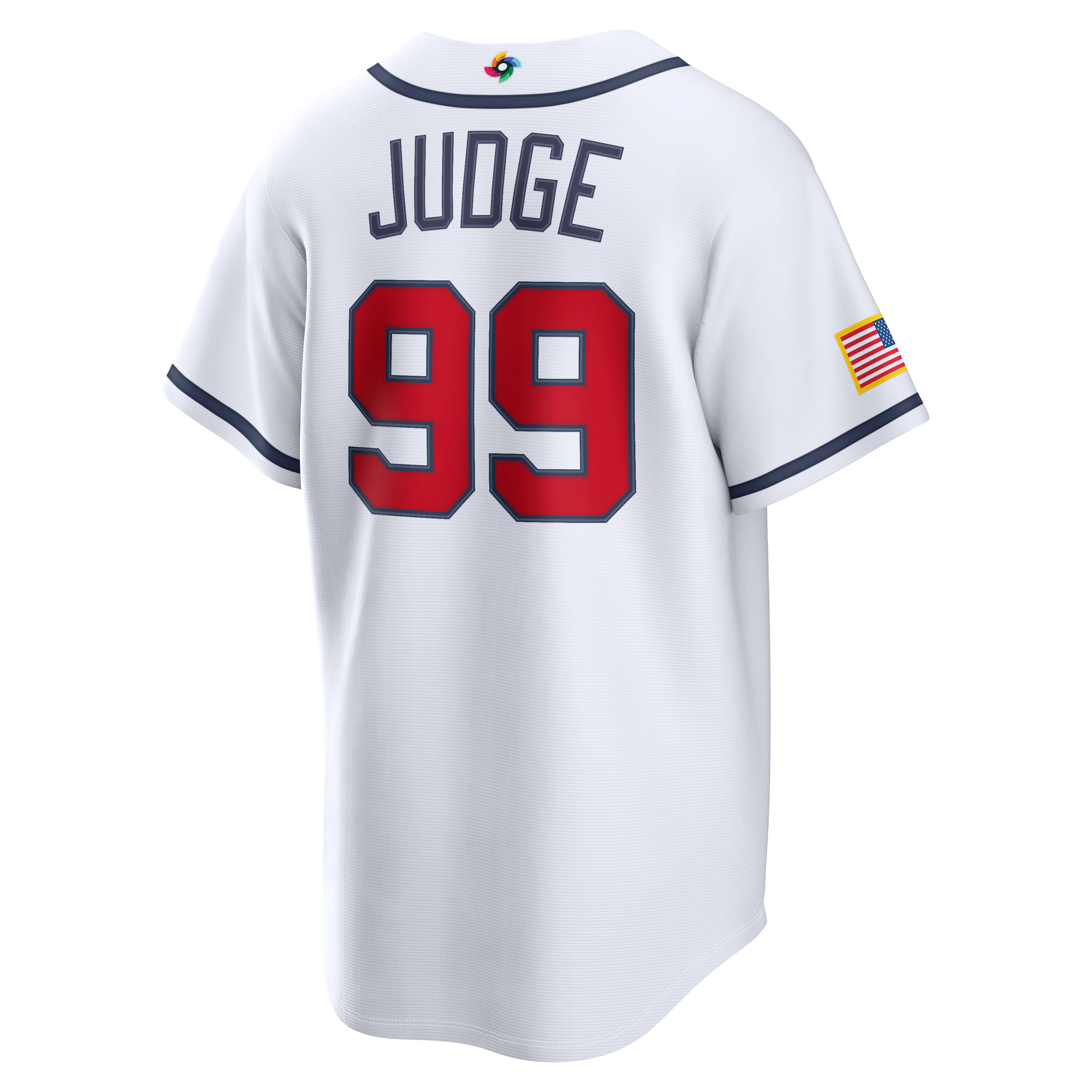Men's USA Baseball Aaron Judge Nike White 2026 World Baseball Classic Home Stadium Jersey - 4