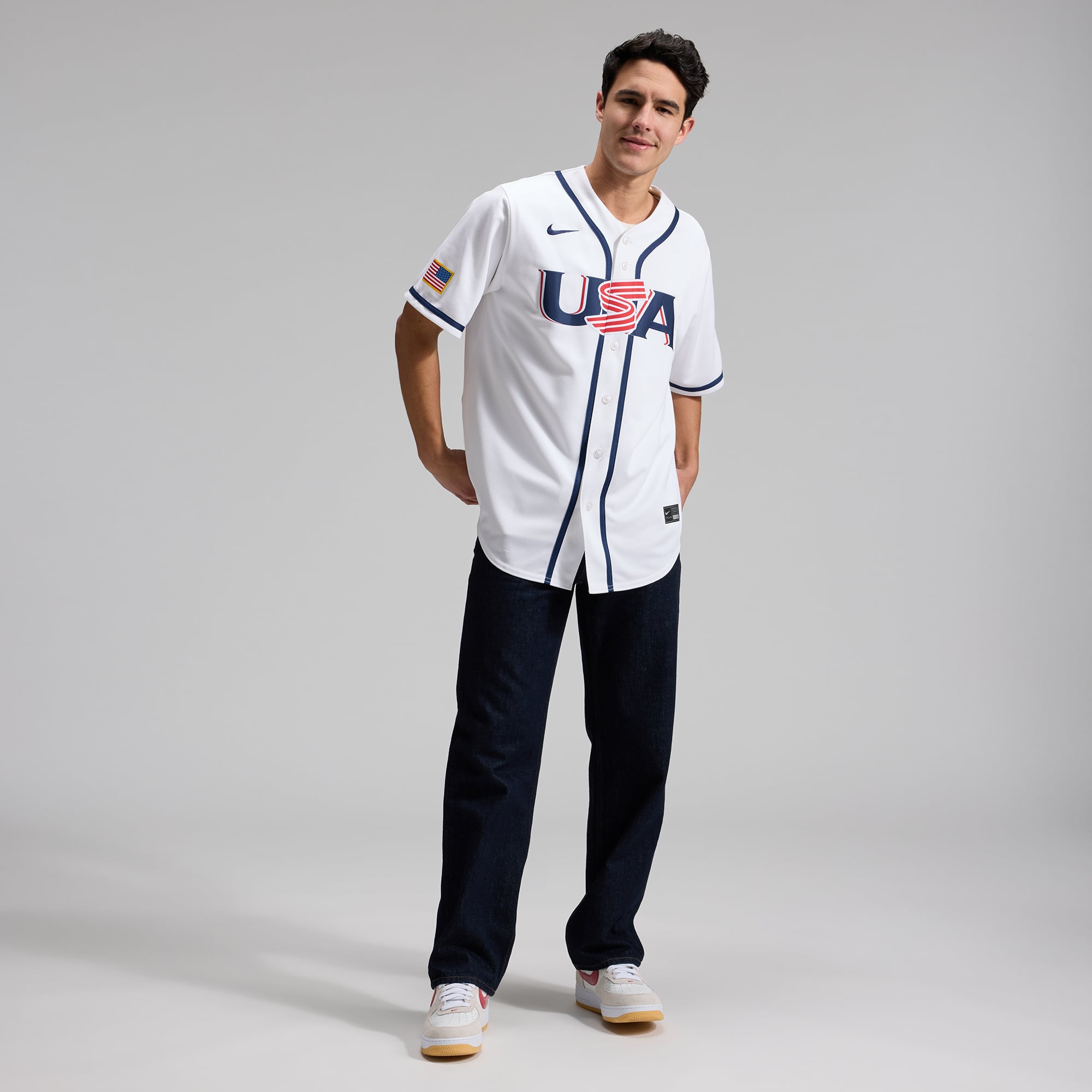 Men's USA Baseball Aaron Judge Nike White 2026 World Baseball Classic Home Stadium Jersey - 5