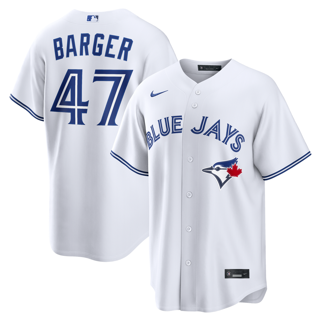 Men's Toronto Blue Jays Addison Barger Nike White Home Replica Jersey - 2