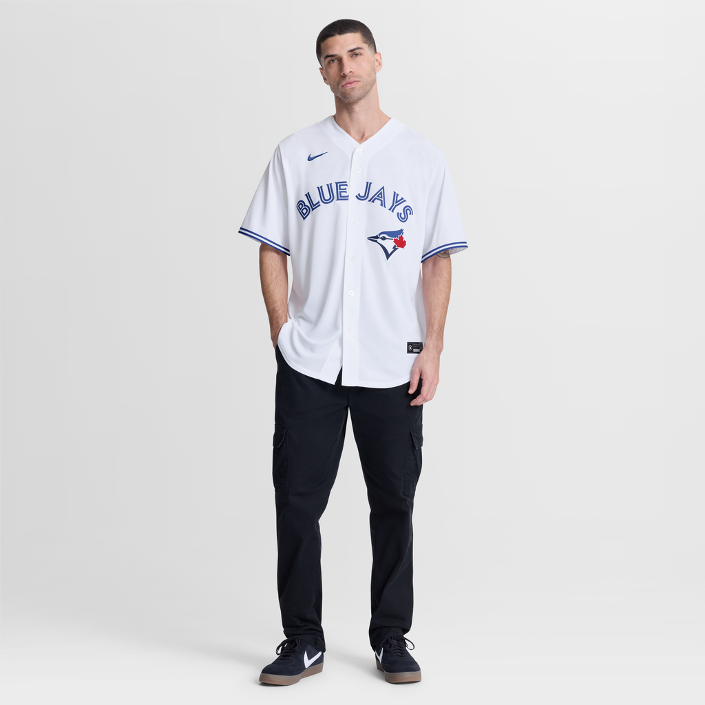 Men's Toronto Blue Jays Addison Barger Nike White Home Replica Jersey - 5