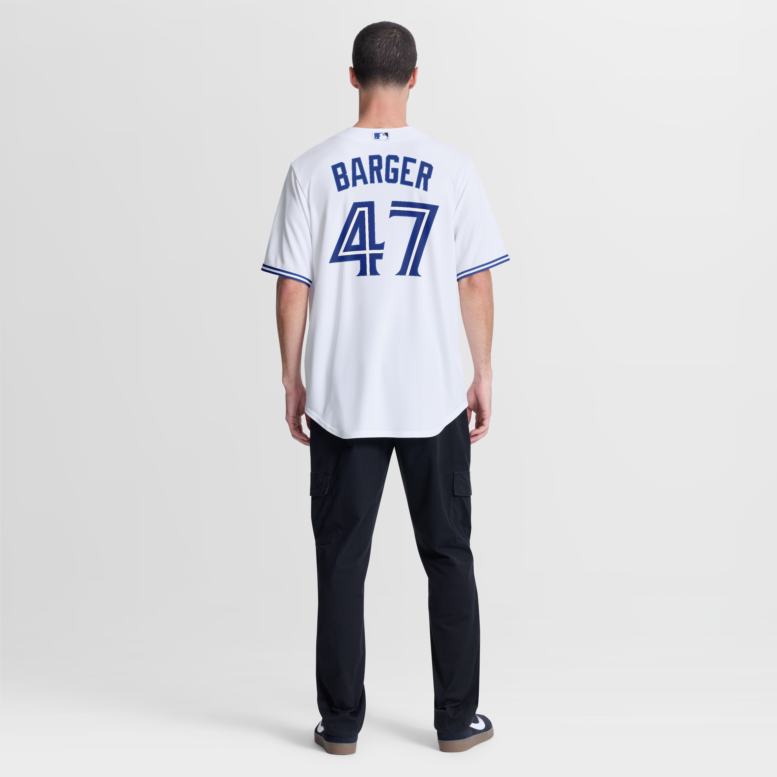 Men's Toronto Blue Jays Addison Barger Nike White Home Replica Jersey - 6