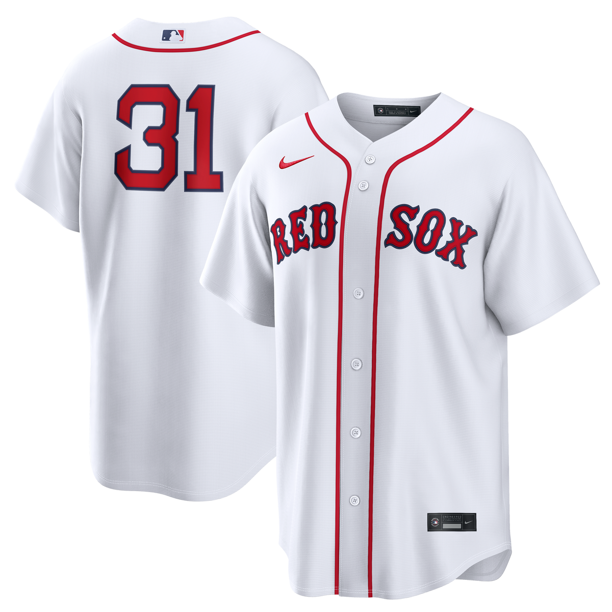 Men's Boston Red Sox Adley Rutschman Nike White Home Replica Jersey - 2