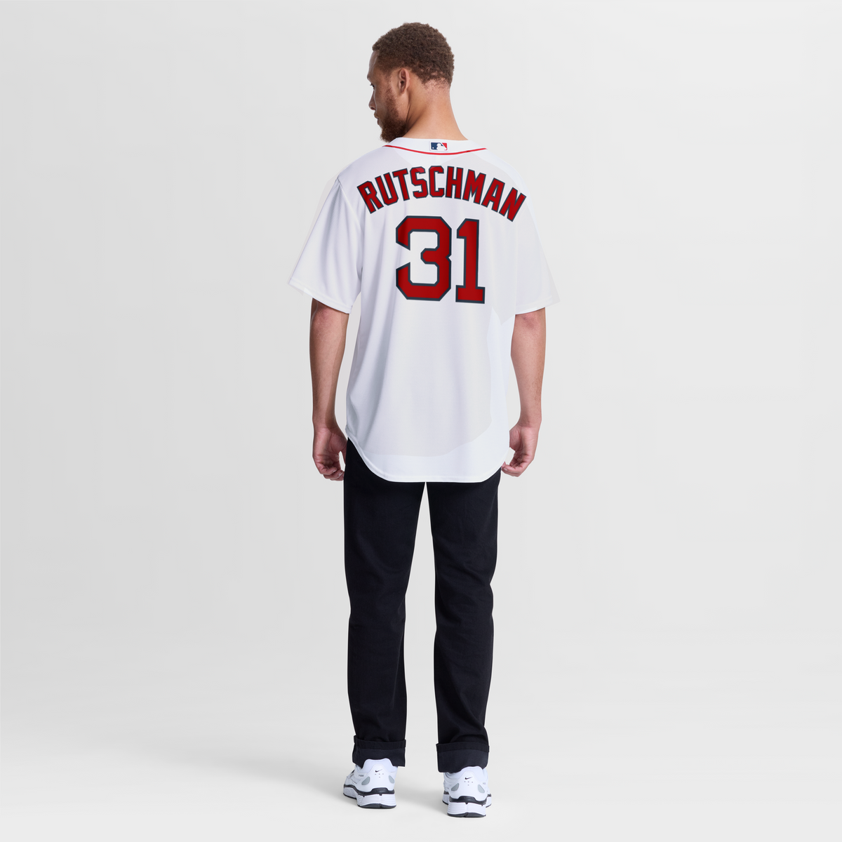 Men's Boston Red Sox Adley Rutschman Nike White Home Replica Jersey - 4