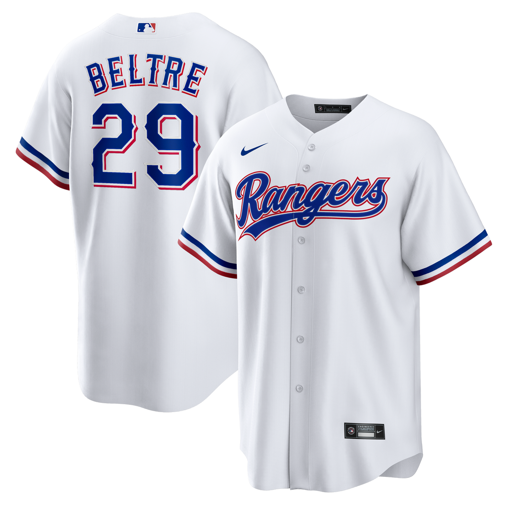 Men's Texas Rangers Adrian Beltre Nike White Home Retired Player Replica Jersey - 2
