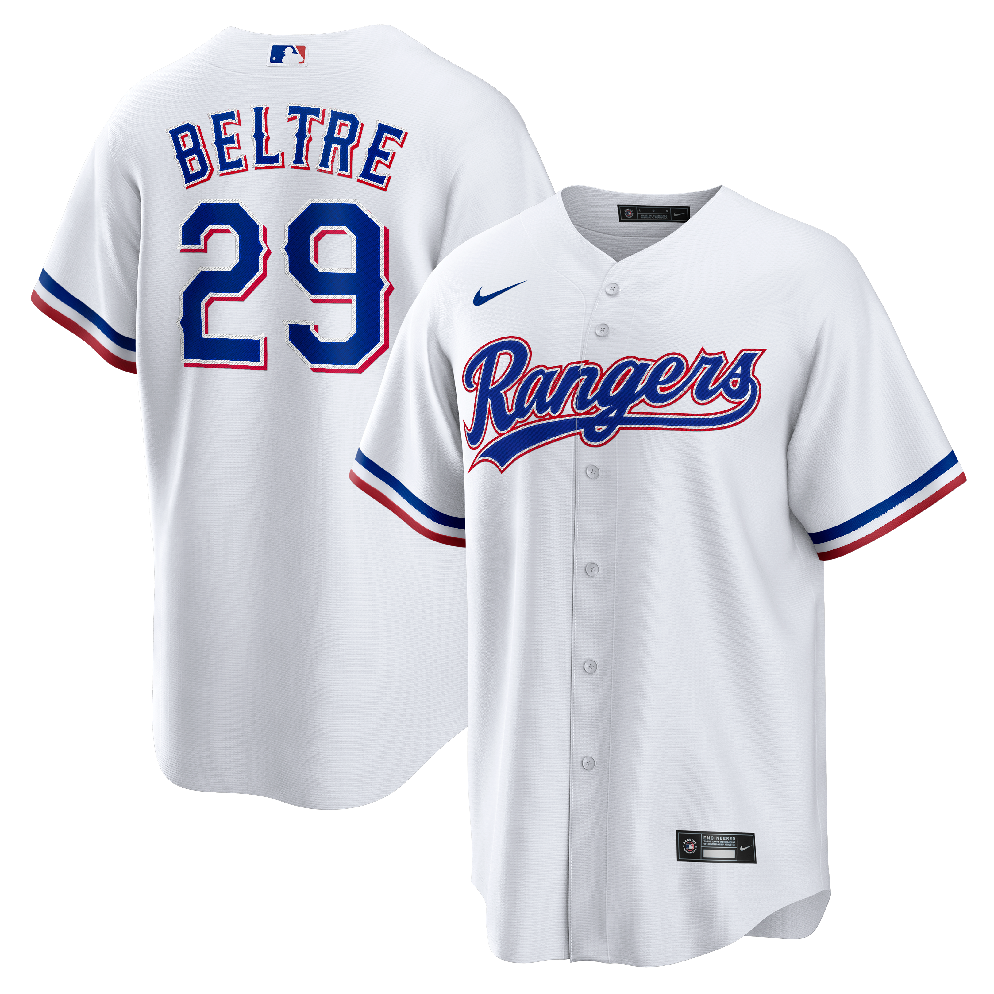 Men's Texas Rangers Adrian Beltre Nike White Home Retired Player Replica Jersey