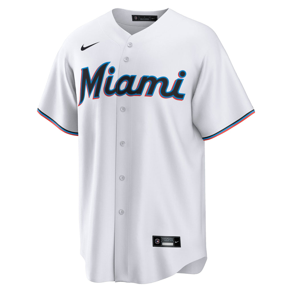 Men's Miami Marlins Agustín Ramírez Nike White Home Replica Jersey - 3