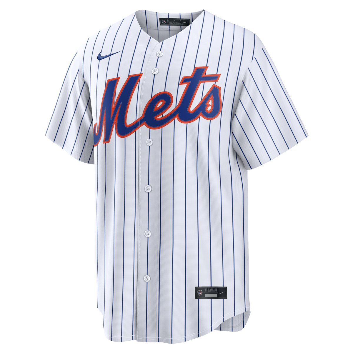 Men's New York Mets AJ Ewing Nike White Home Replica Jersey - 5
