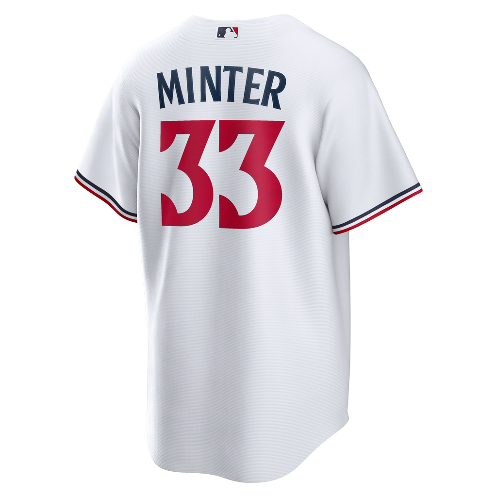 Men's Minnesota Twins A.J. Minter Nike White Home Replica Jersey - 4