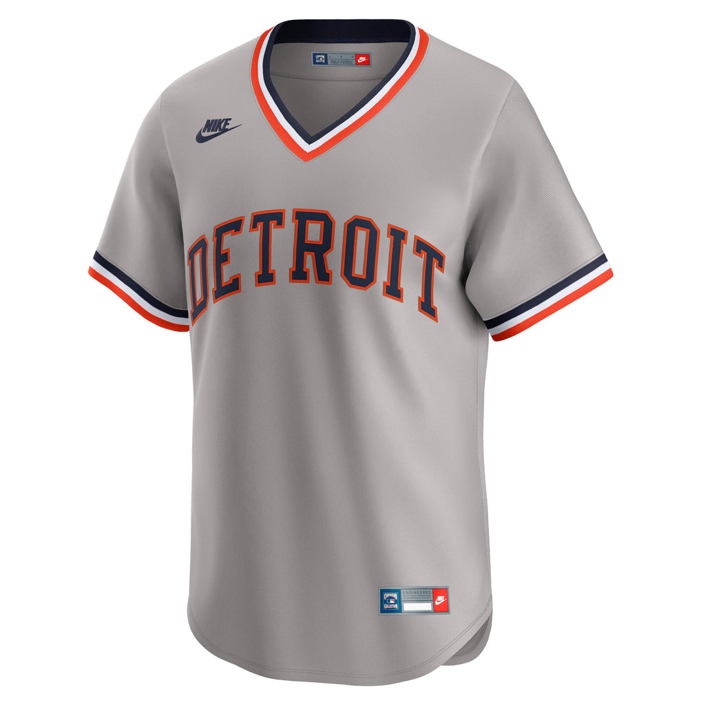 Men's Detroit Tigers Alan Trammell Nike Gray Cooperstown Collection Limited Jersey - 3