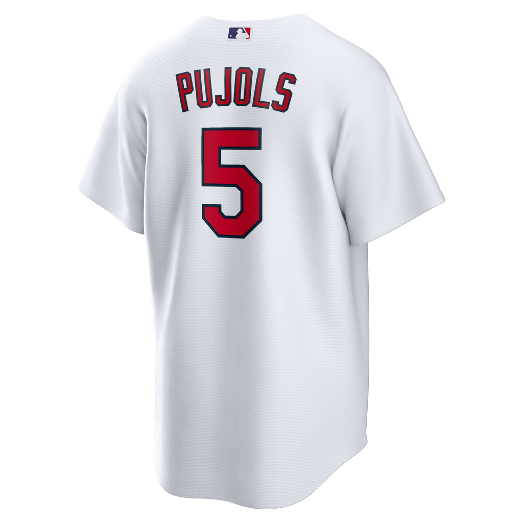 Men's St. Louis Cardinals Albert Pujols Nike White Home Retired Player Replica Jersey - 4