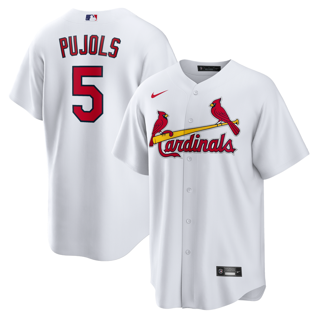 Men's St. Louis Cardinals Albert Pujols Nike White Home Retired Player Replica Jersey