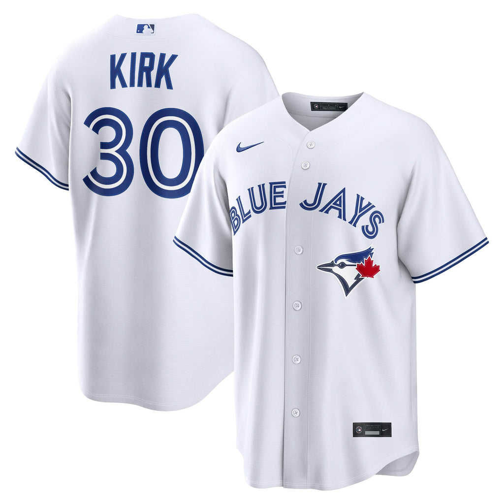 Men's Toronto Blue Jays Alejandro Kirk Nike White Home Replica Jersey - 2