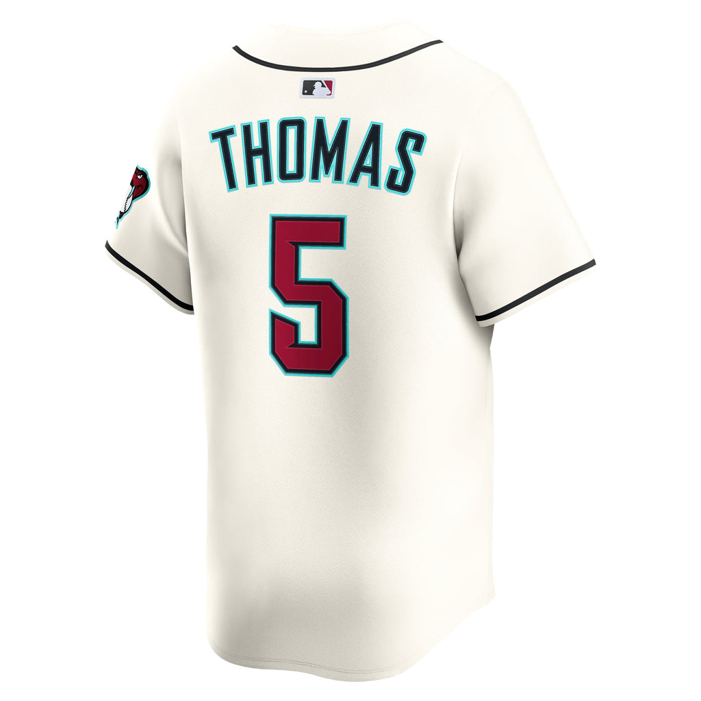 Men's Arizona Diamondbacks Alek Thomas Nike Cream Home Limited Player Jersey - 4