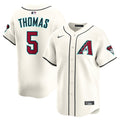 Men's Arizona Diamondbacks Alek Thomas Nike Cream Home Limited Player Jersey