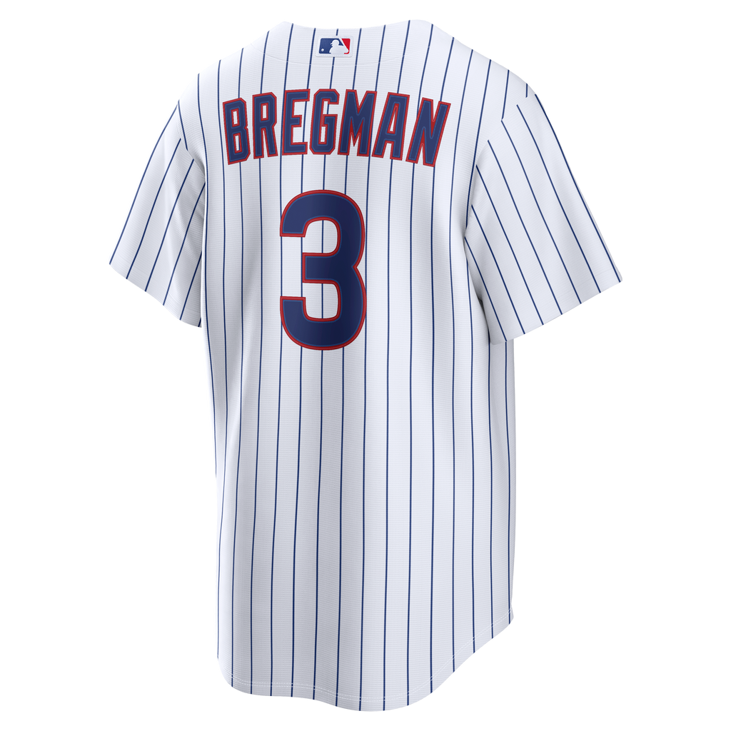 Men's Chicago Cubs Alex Bregman Nike White Home Replica Jersey - 4