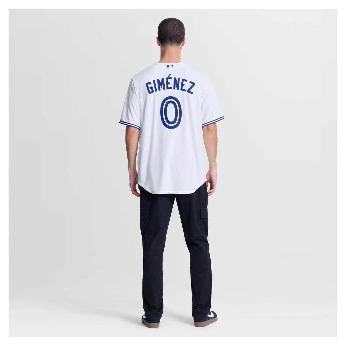 Men's Toronto Blue Jays Andrés Giménez Nike White Home Replica Jersey - 6