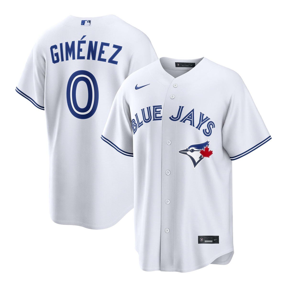 Men's Toronto Blue Jays Andrés Giménez Nike White Home Replica Jersey