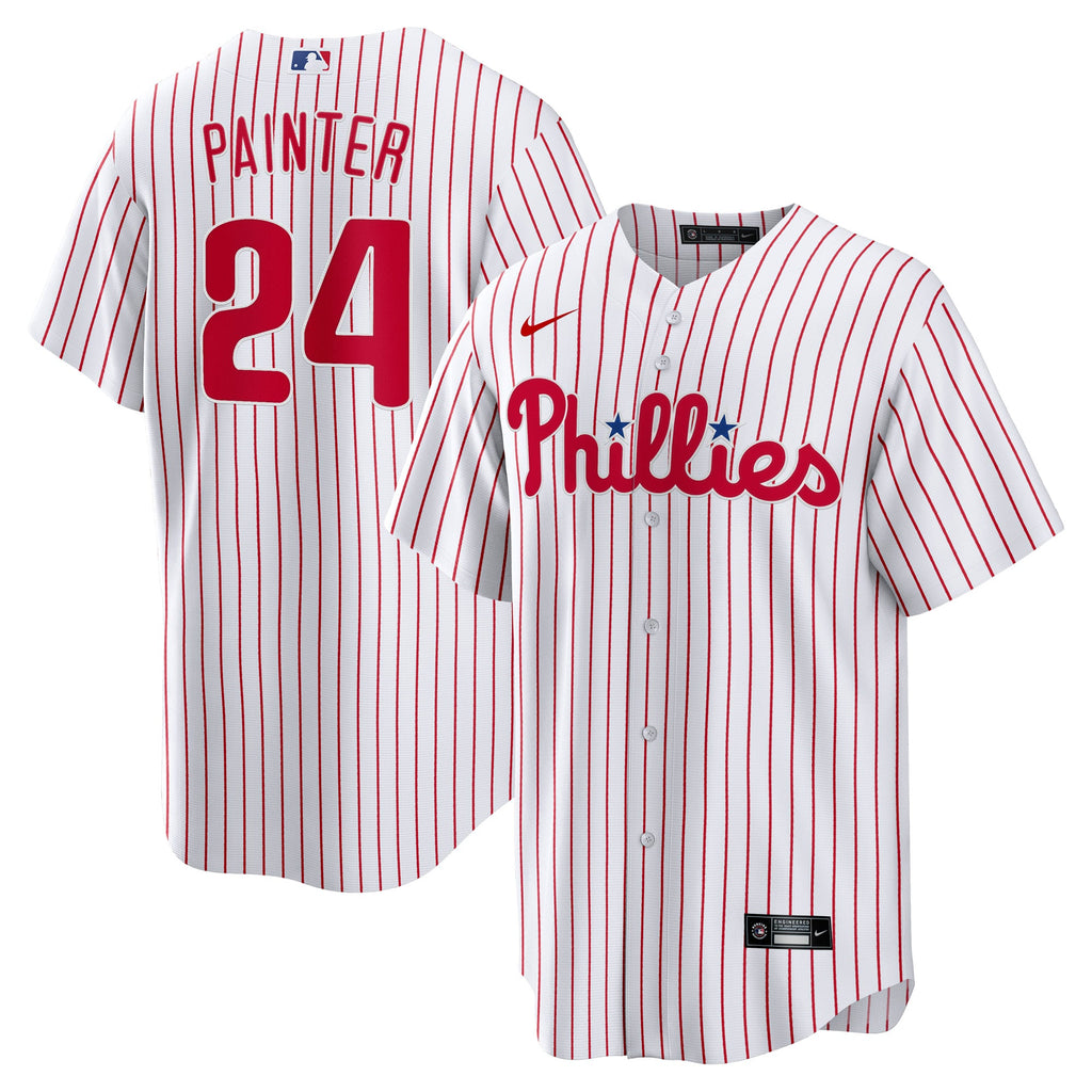 Men's Philadelphia Phillies Andrew Painter Nike White Home Replica Jersey