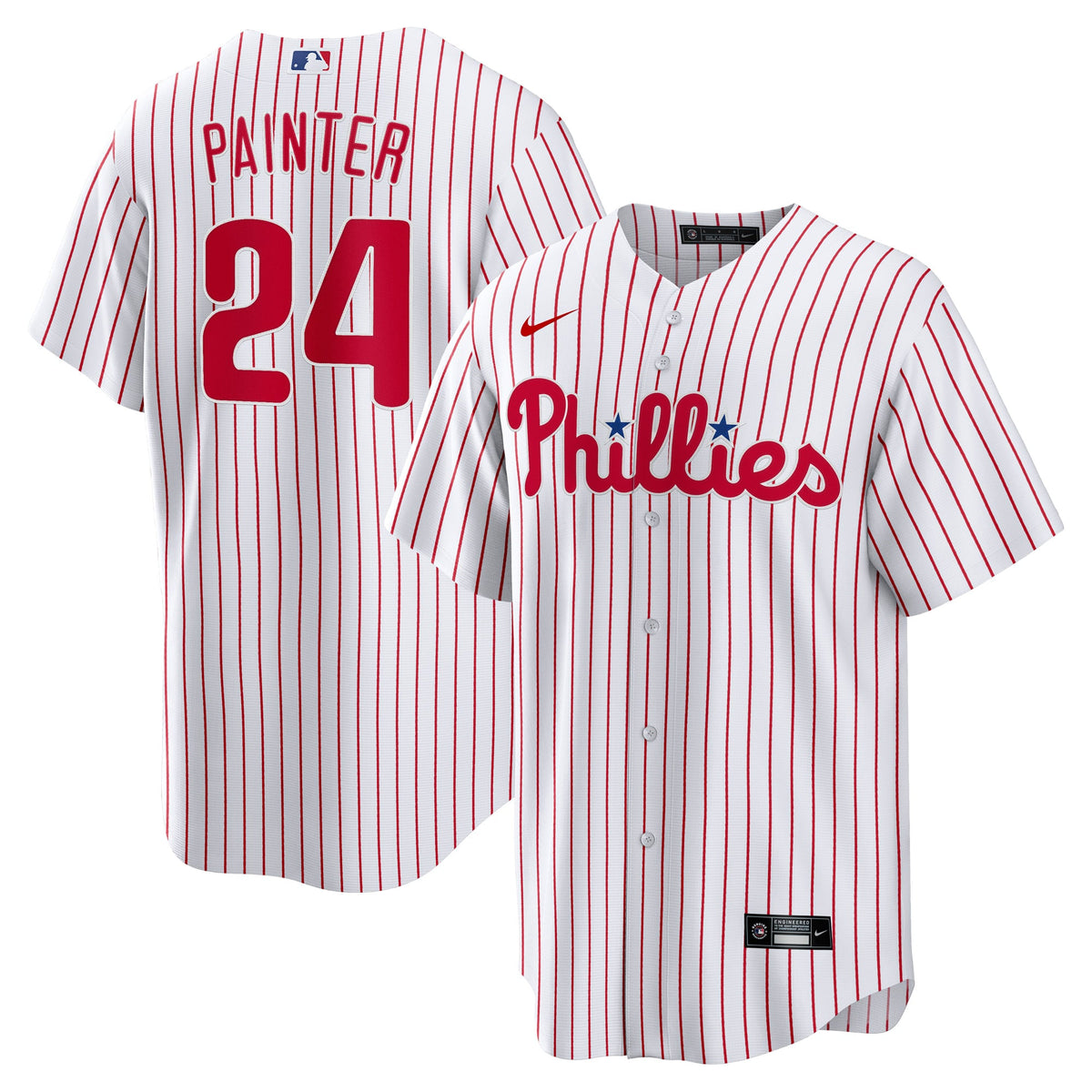 Men's Philadelphia Phillies Andrew Painter Nike White Home Replica Jersey