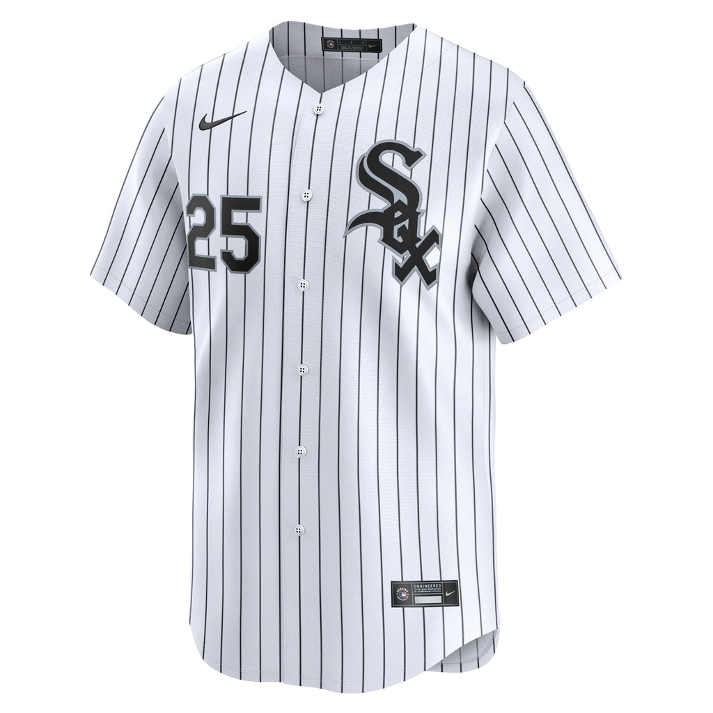 Men's Chicago White Sox Andrew Vaughn Nike White Home Limited Player Jersey - 3