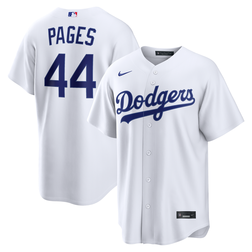 Men's Los Angeles Dodgers Andy Pages Nike White Home Replica Jersey - 2