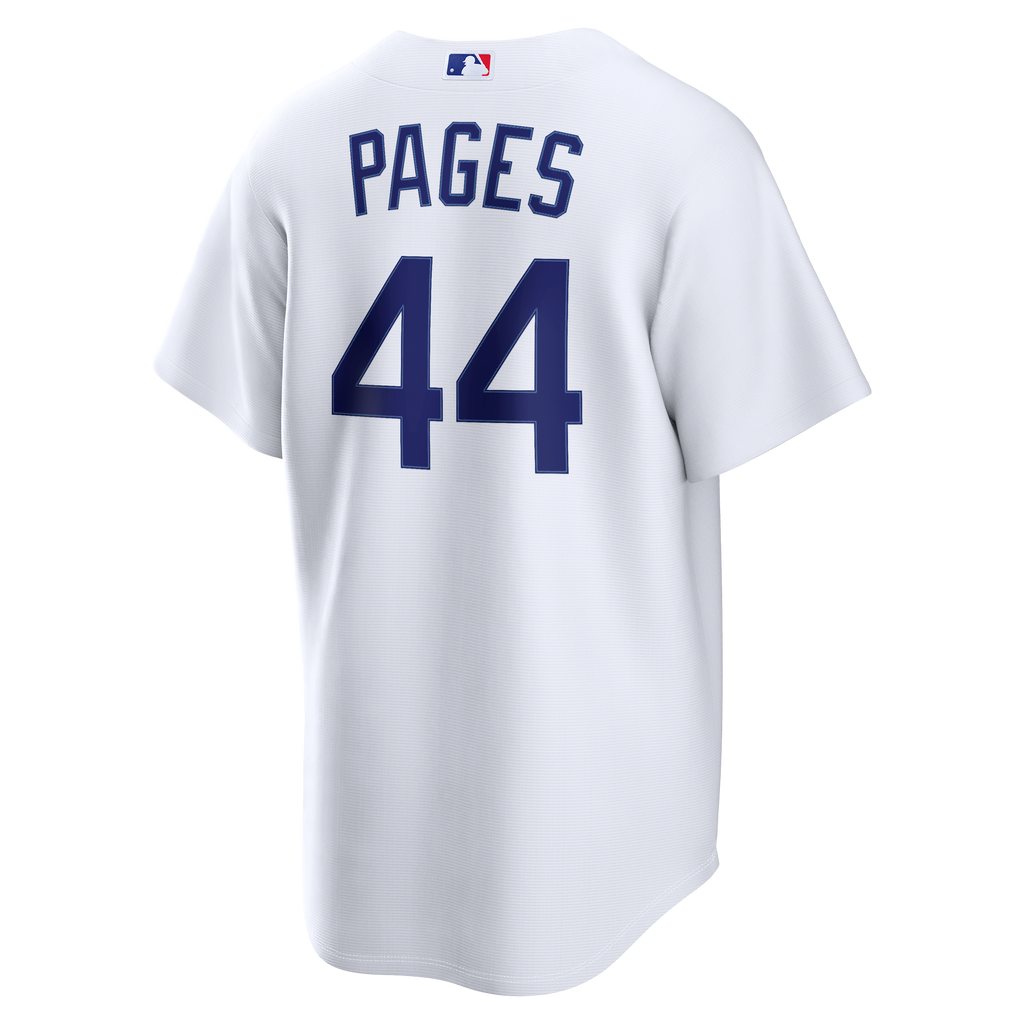 Men's Los Angeles Dodgers Andy Pages Nike White Home Replica Jersey - 4