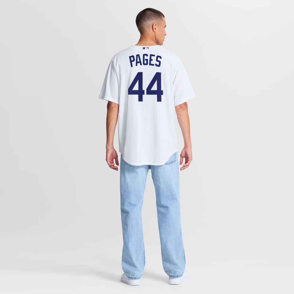 Men's Los Angeles Dodgers Andy Pages Nike White Home Replica Jersey - 6