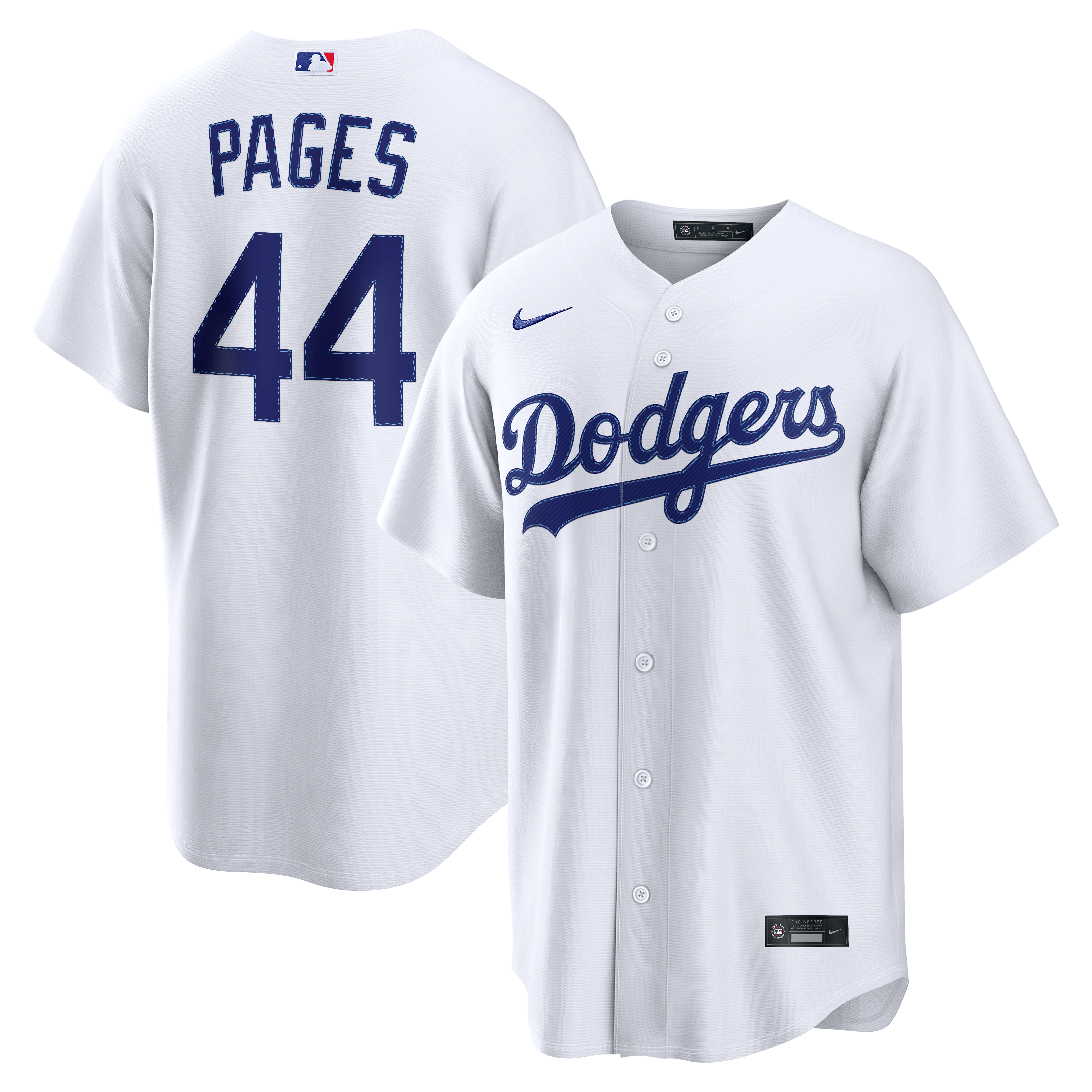 Men's Los Angeles Dodgers Andy Pages Nike White Home Replica Jersey