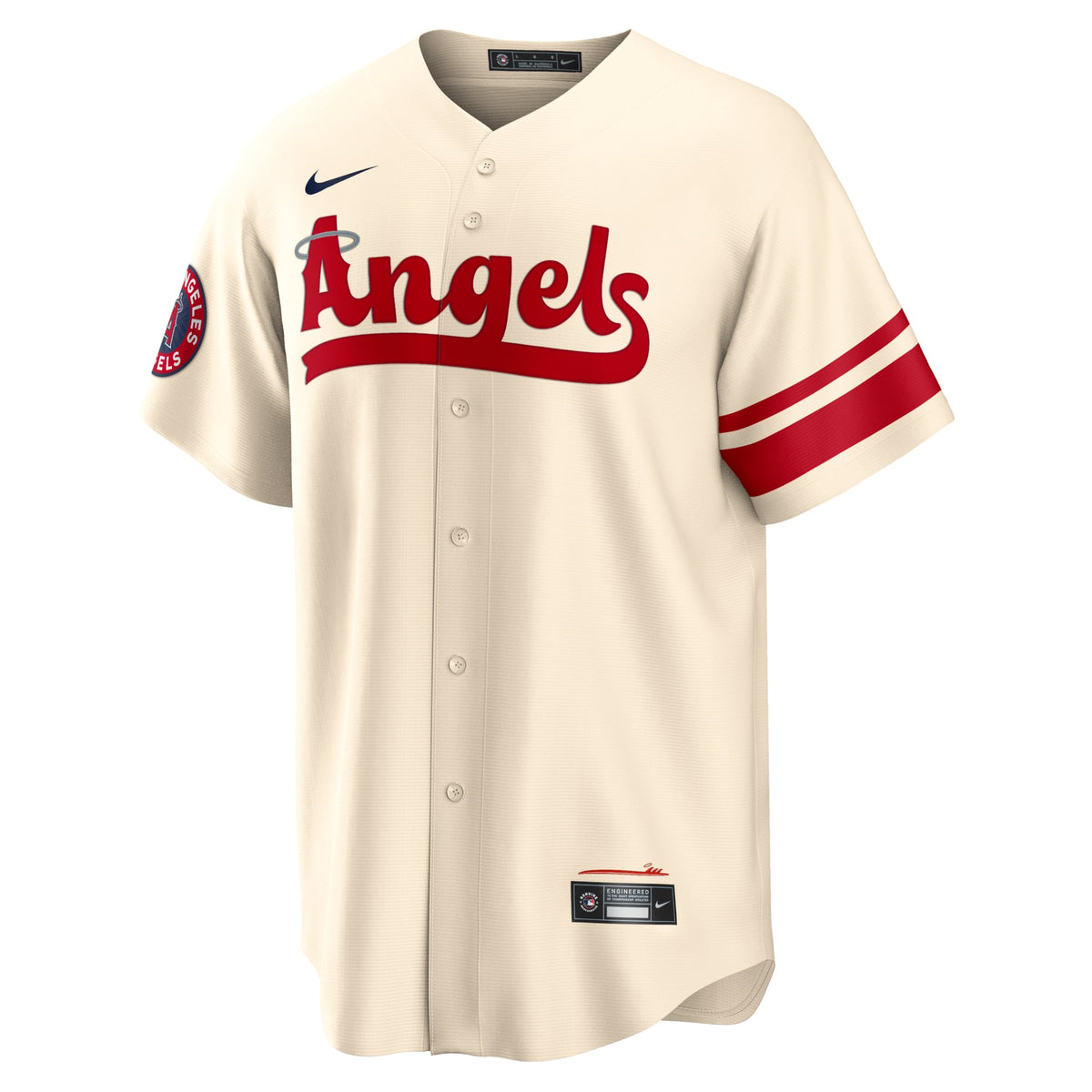 Men's Los Angeles Angels Anthony Rendon Nike Cream City Connect Replica Player Jersey - 3