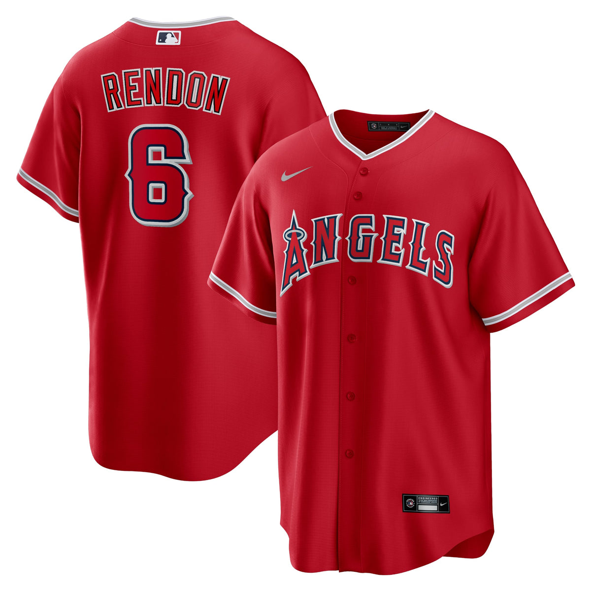 Men's Los Angeles Angels Anthony Rendon Nike Red Alternate Replica Player Name Jersey - 2