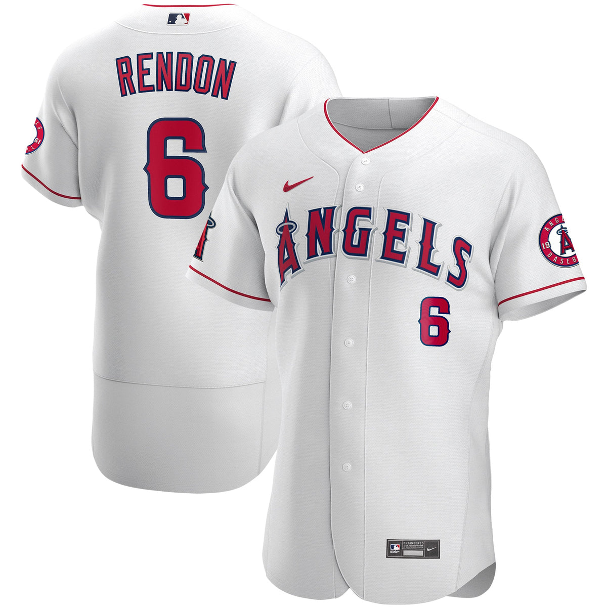 Men's Los Angeles Angels Anthony Rendon Nike White Authentic Player Jersey - 2