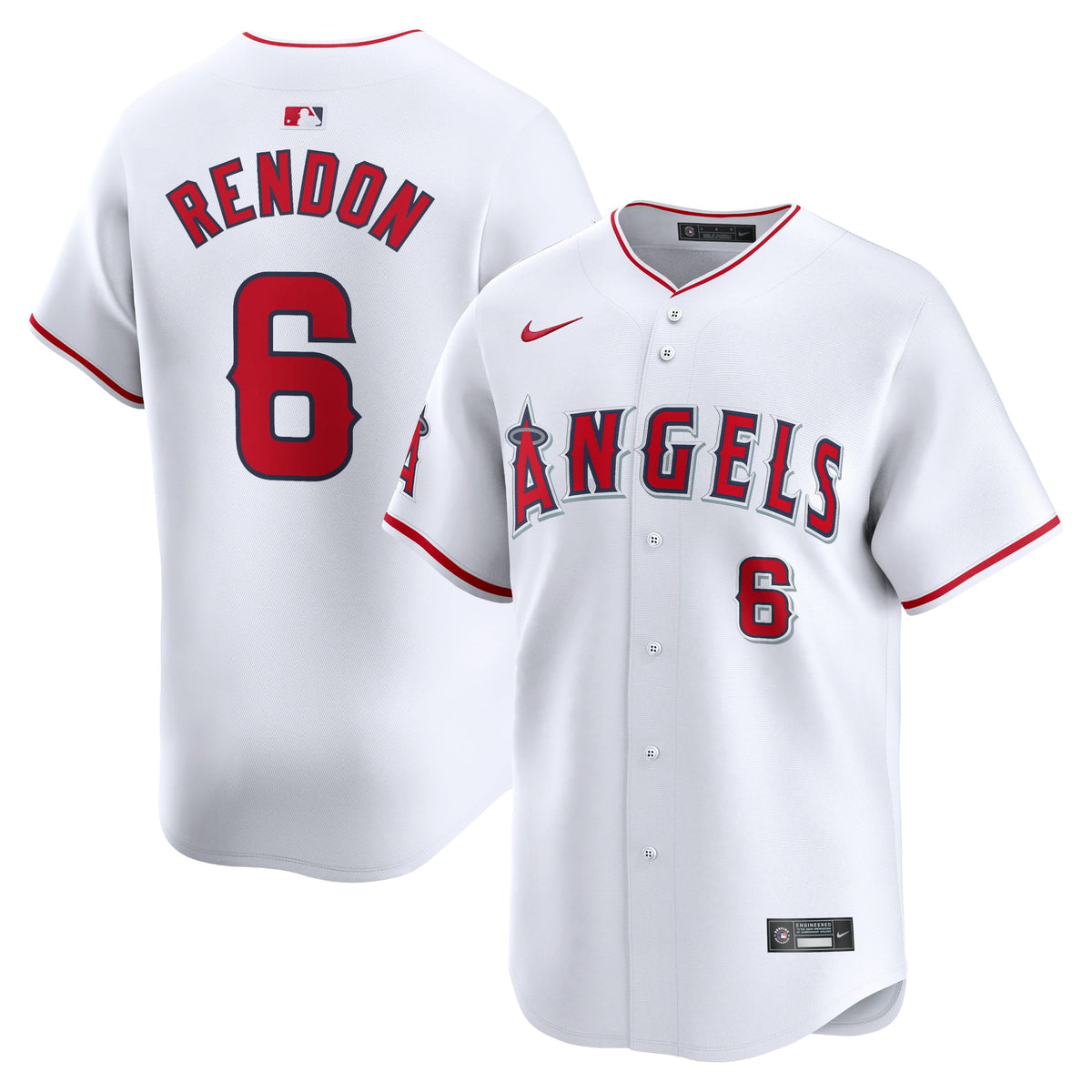 Men's Los Angeles Angels Anthony Rendon Nike White Home Limited Player Jersey - 2