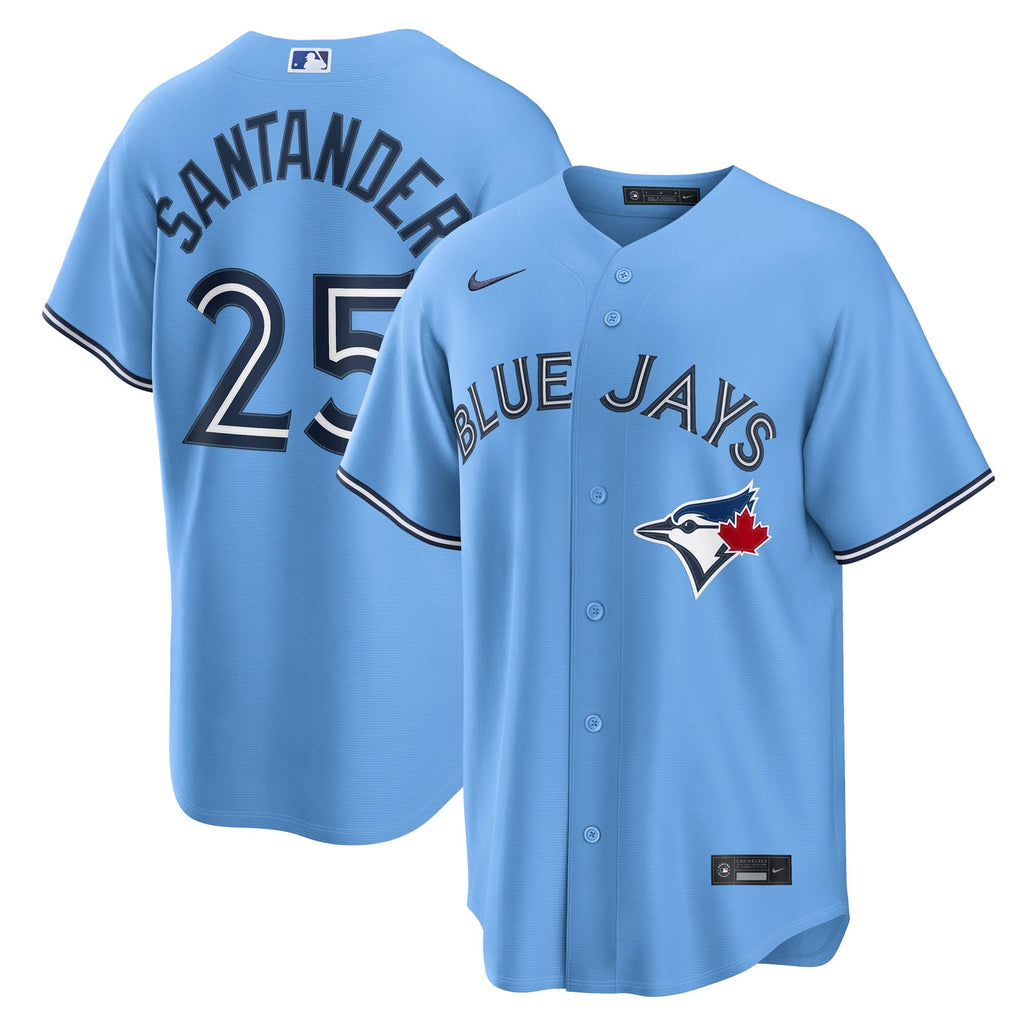 Men's Toronto Blue Jays Anthony Santander Nike Light Blue Alternate Replica Jersey - 2