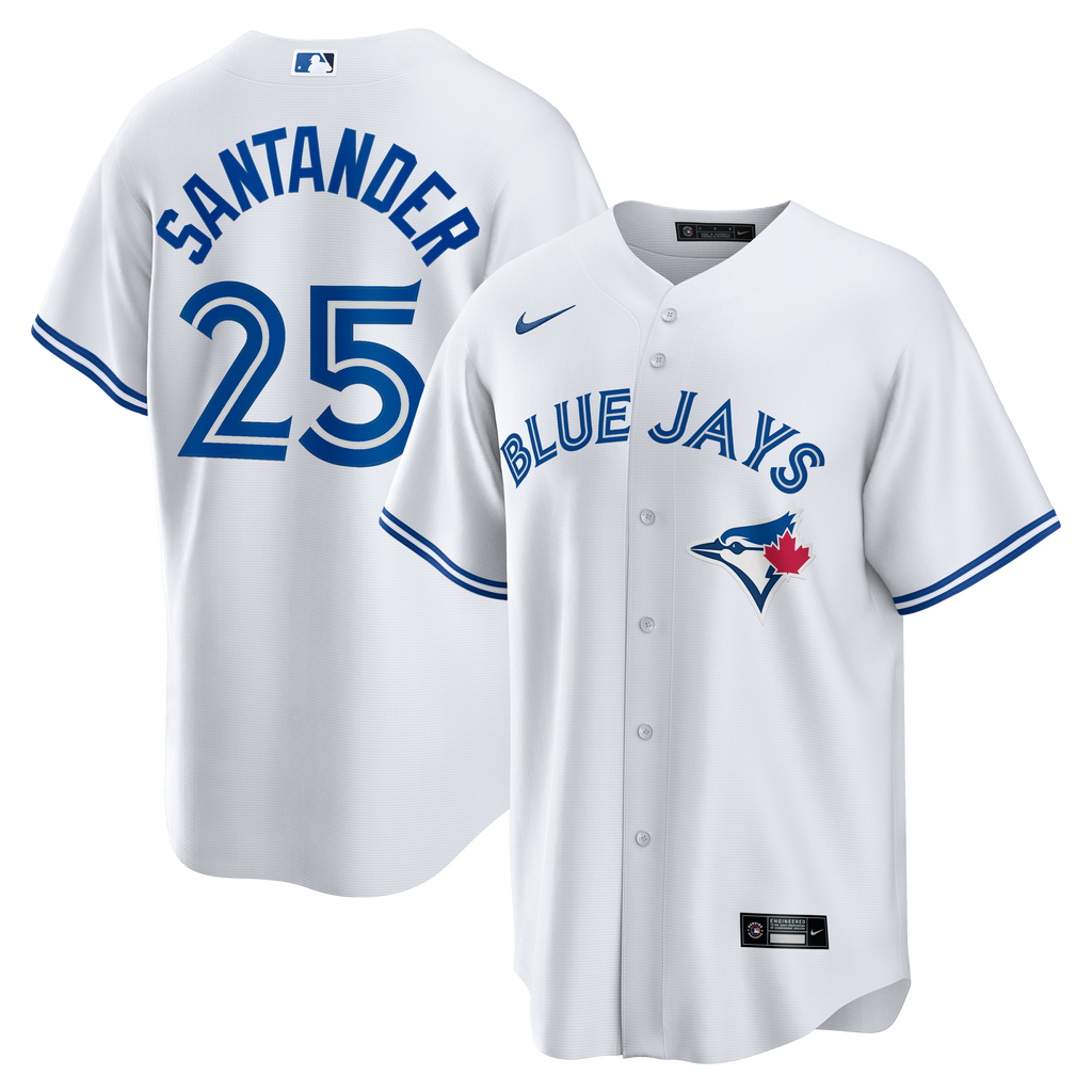 Men's Toronto Blue Jays Anthony Santander Nike White Home Replica Jersey - 2