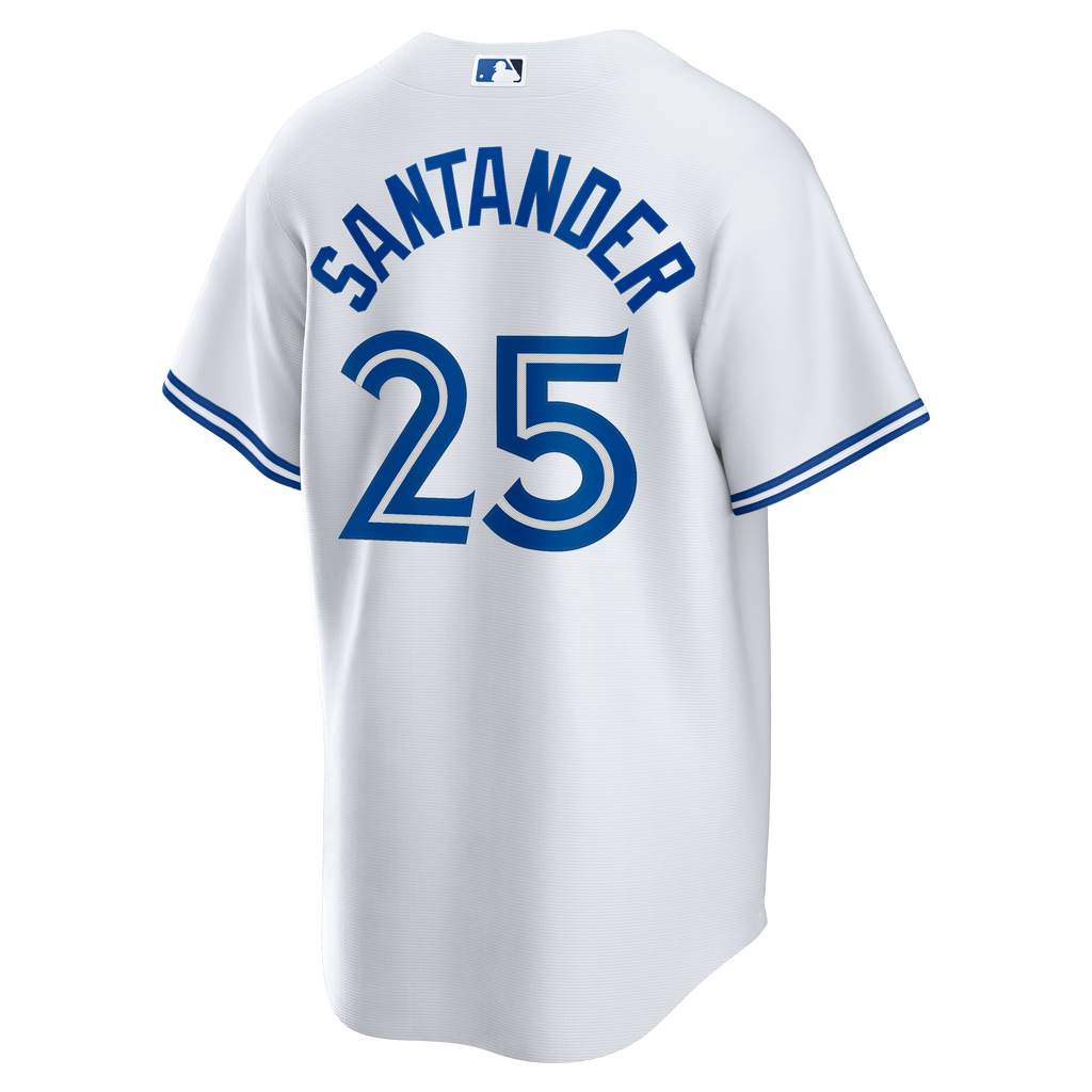 Men's Toronto Blue Jays Anthony Santander Nike White Home Replica Jersey - 4