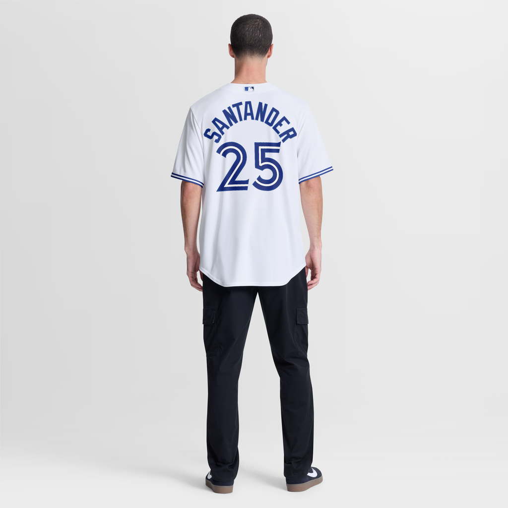 Men's Toronto Blue Jays Anthony Santander Nike White Home Replica Jersey - 6