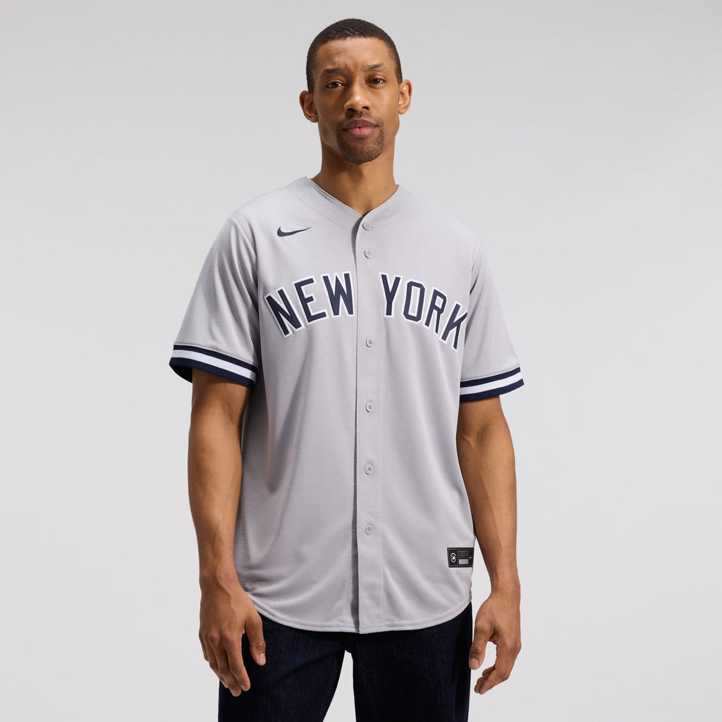 Men's New York Yankees Anthony Volpe Nike Gray Road Replica Jersey - 3