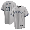 Men's New York Yankees Anthony Volpe Nike Gray Road Replica Jersey
