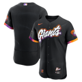 Men's San Francisco Giants Nike Anthracite City Connect Authentic Sponsor Patch Jersey