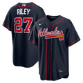 Men's Atlanta Braves Austin Riley Nike Navy Alternate Replica Jersey