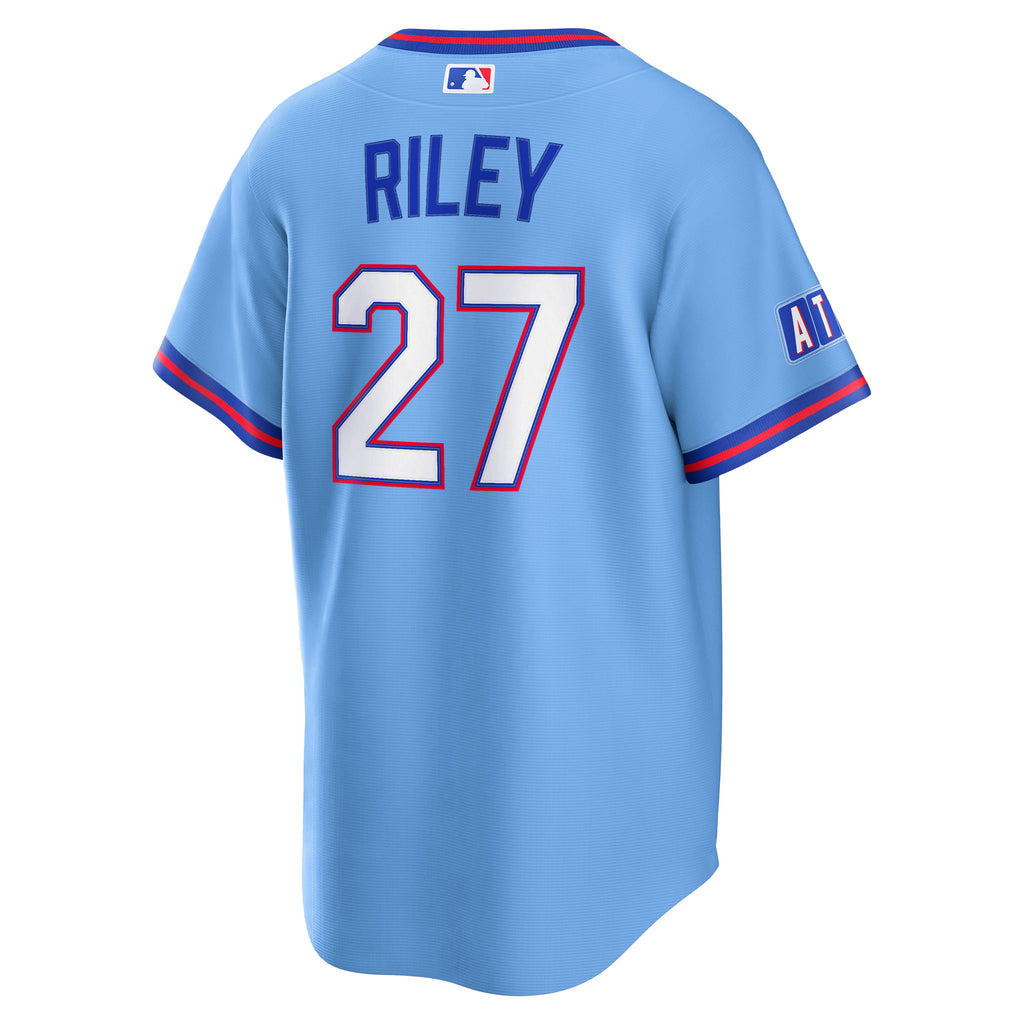 Men's Atlanta Braves Austin Riley Nike Powder Blue 2026 City Connect Stadium Jersey - 4