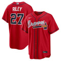 Men's Atlanta Braves Austin Riley Nike Red Alternate 2 Replica Jersey