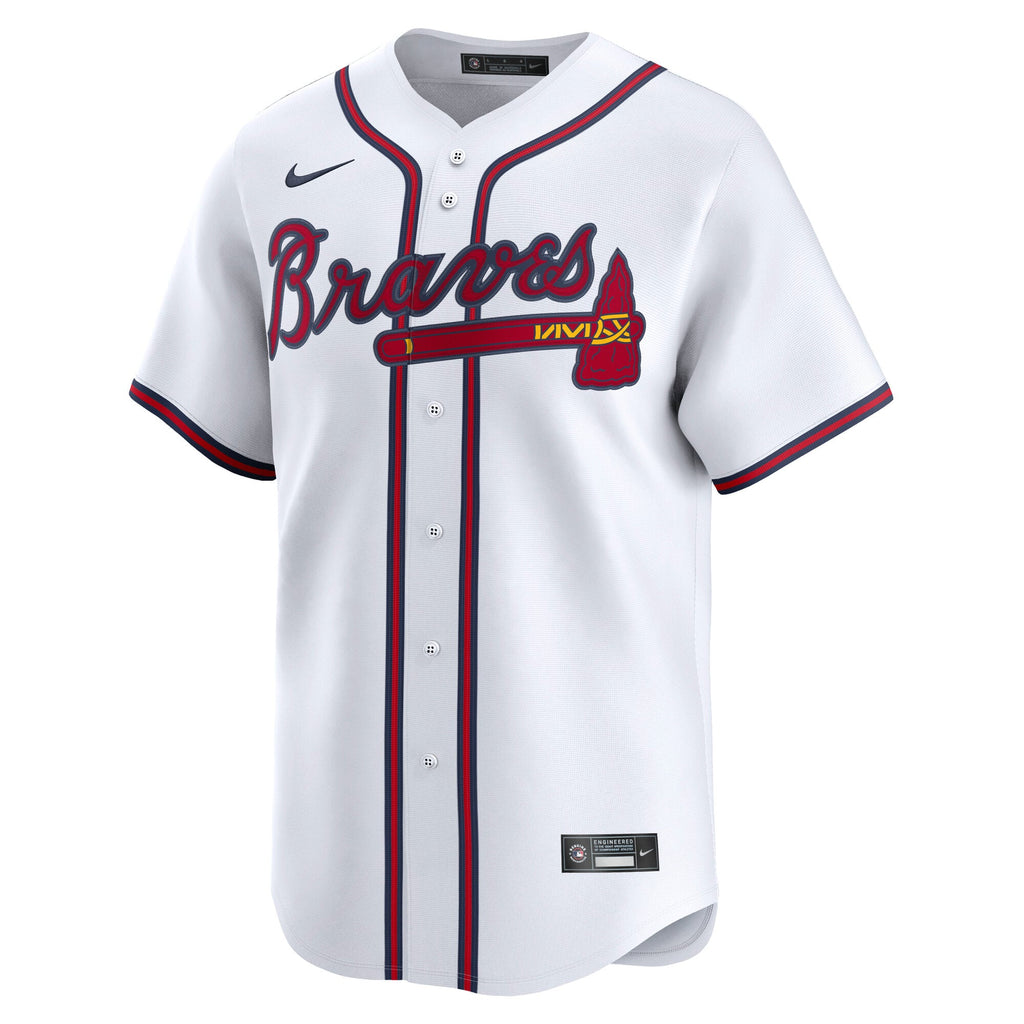 Men's Atlanta Braves Austin Riley Nike White Home Limited Player Jersey - 3