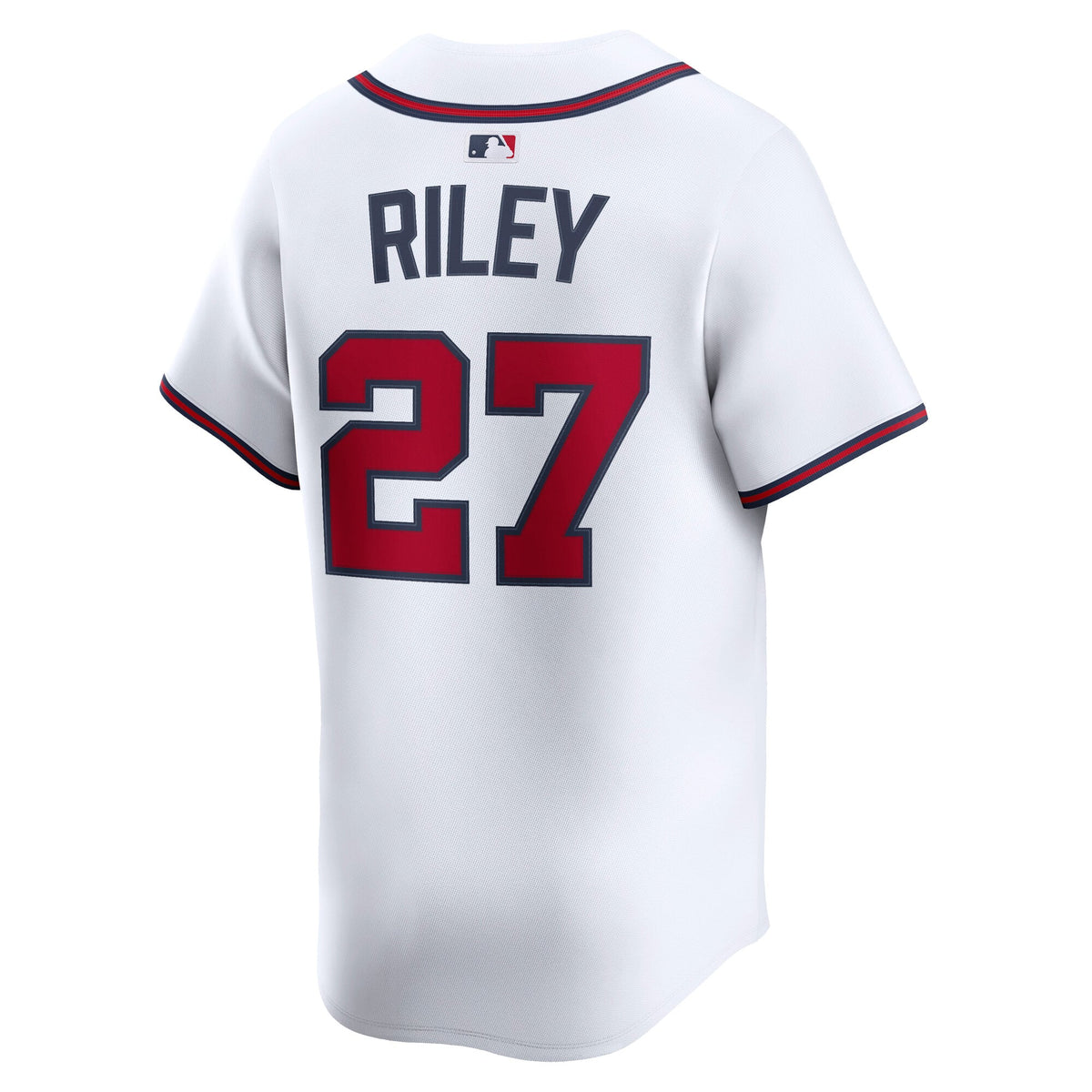 Men's Atlanta Braves Austin Riley Nike White Home Limited Player Jersey - 4
