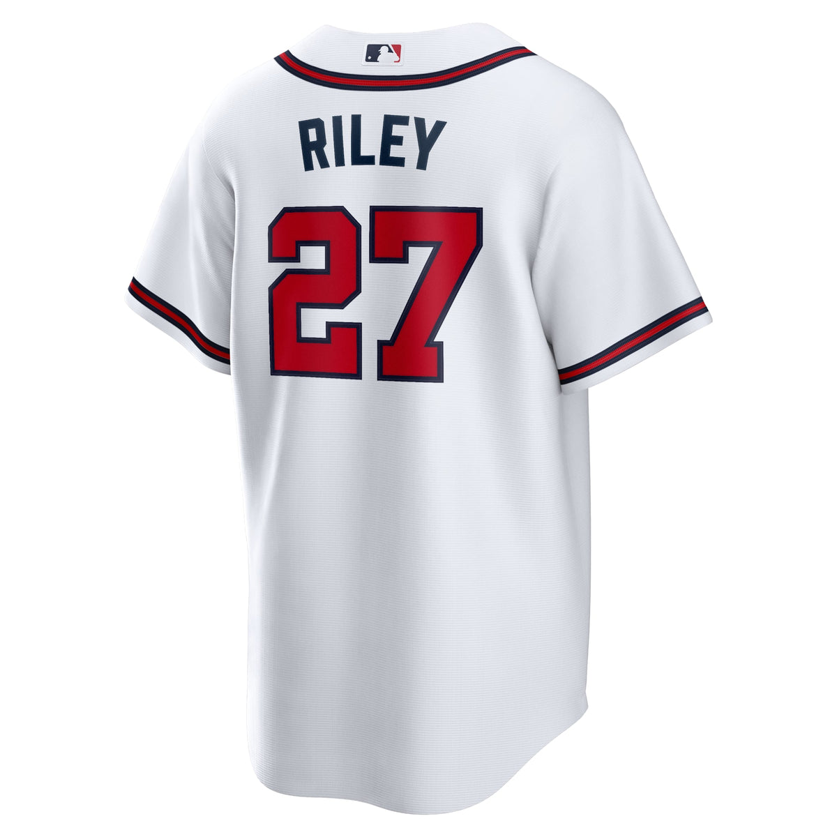 Men's Atlanta Braves Austin Riley Nike White Home Replica Player Jersey - 4
