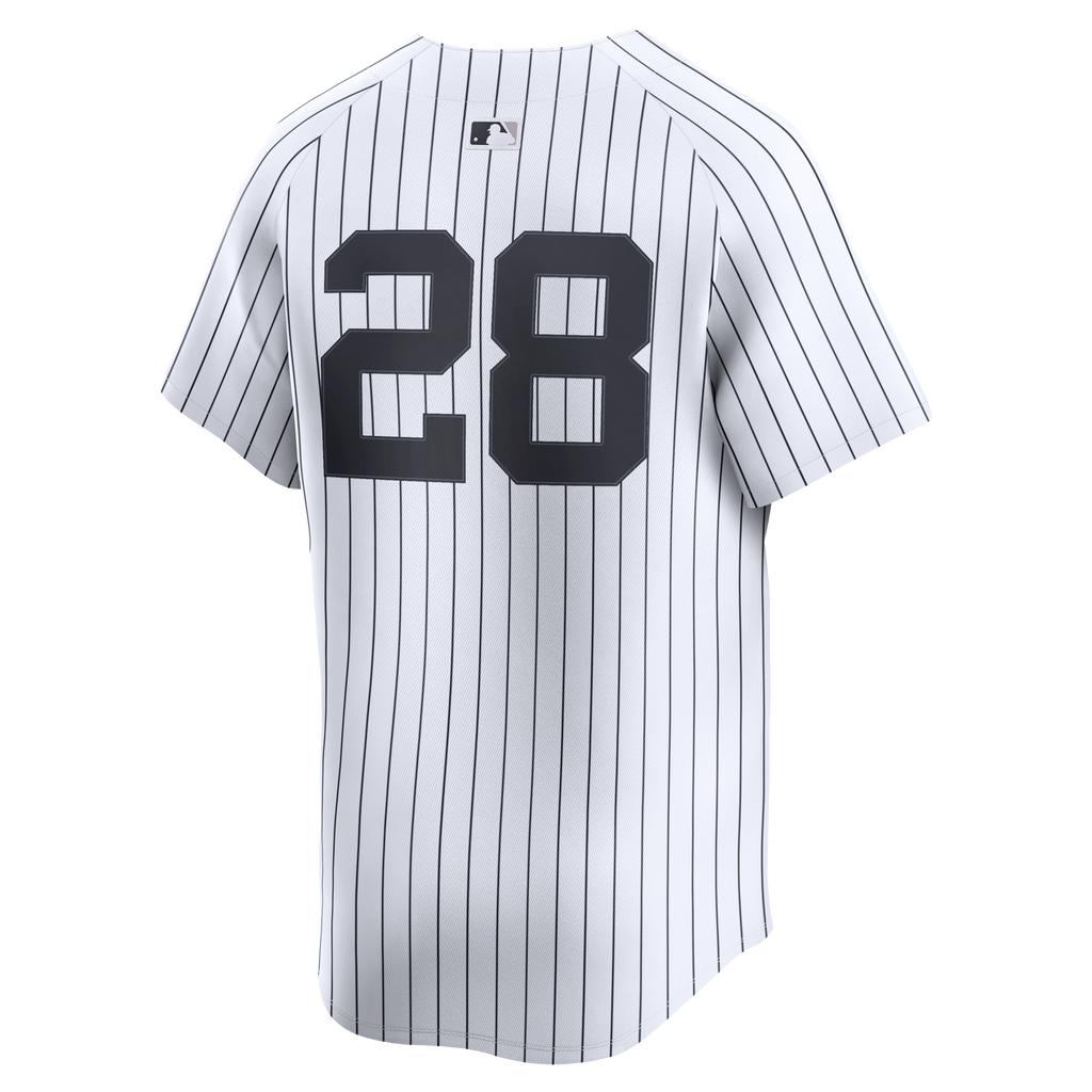 Men's New York Yankees Austin Wells Nike White Home Limited Player Jersey - 4