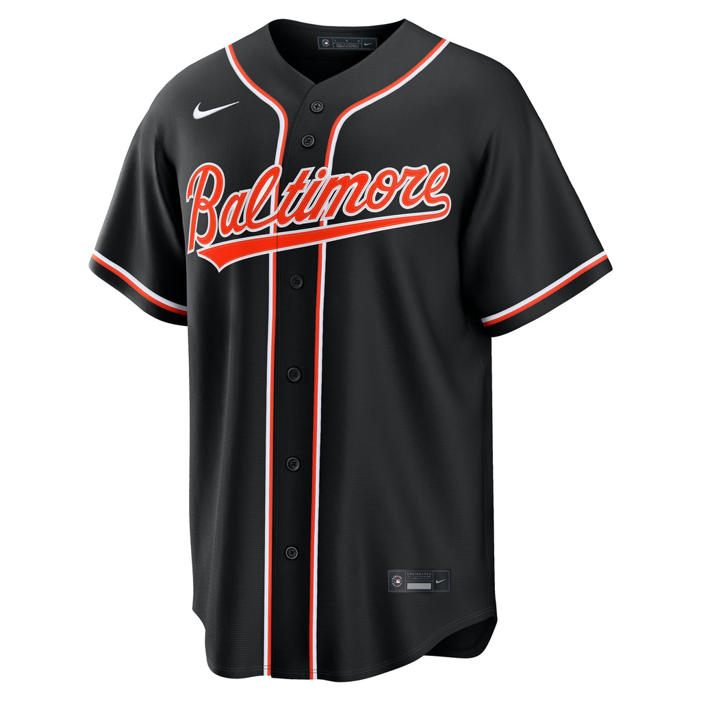 Men's Baltimore Orioles Nike Fashion Replica Black Out Jersey - 3