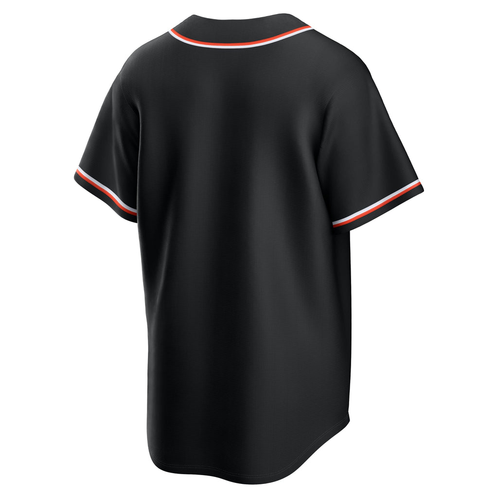 Men's Baltimore Orioles Nike Fashion Replica Black Out Jersey - 4