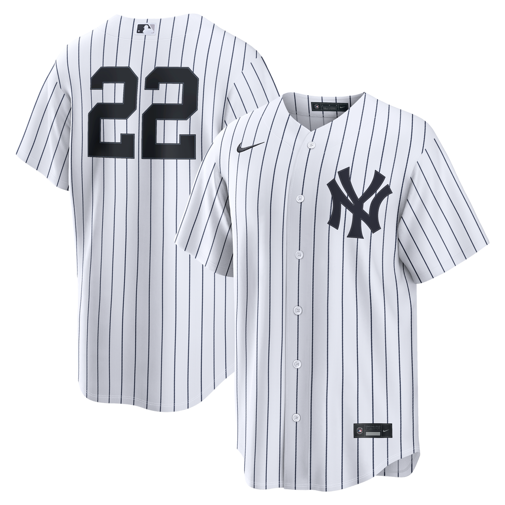 Men's New York Yankees Ben Rice Nike White Home Replica Jersey