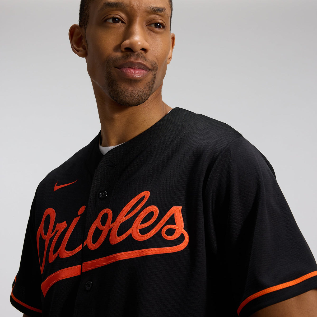 Men's Baltimore Orioles Nike Black Alternate Replica Team Jersey - 8